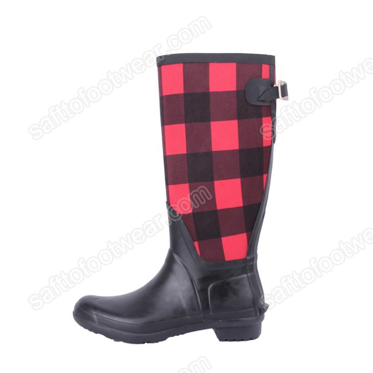 Damskie ciepłe neoprenowe kalosze przeciwdeszczowe